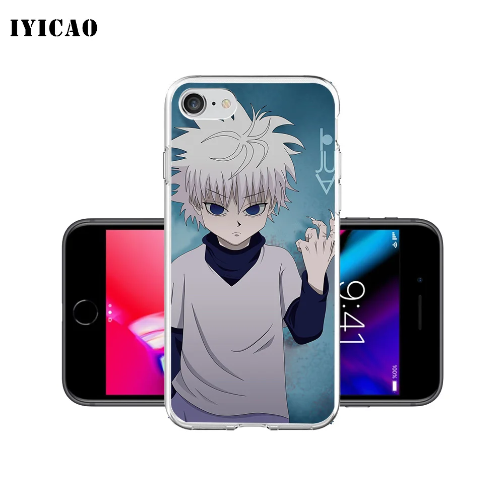 IYICAO киллуа золдик Охотник x Охотник Мягкий силиконовый чехол для iPhone X XR XS MAX 6 6s 7 8 Plus x 5 5S SE TPU чехол