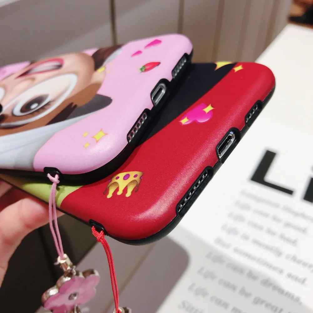 Pattern Case For Apple iphone 6 7 8 10 Plus X XR XS Max Beautiful Cover 6plus 7plus 8plus Xs Cute Girl New Year Soft Cases |