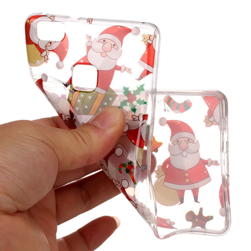 Soft Silicone Phone Case For Huawei P8 Lite 2018 Merry Christmas Gifts TPU Back Cover sFor P9 P10 Cases Coque | Мобильные телефоны