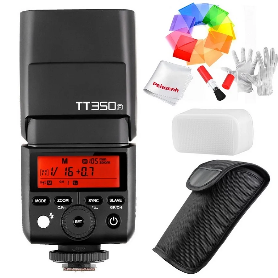 One TT350F Flash Godox TT350F для Fujifilm Mini speed lite камера вспышка/X1T-F ttl HSS GN36 высокоскоростная 1/8000S 2,4G Беспроводная X система для Fuji - Цвет: One TT350F Flash