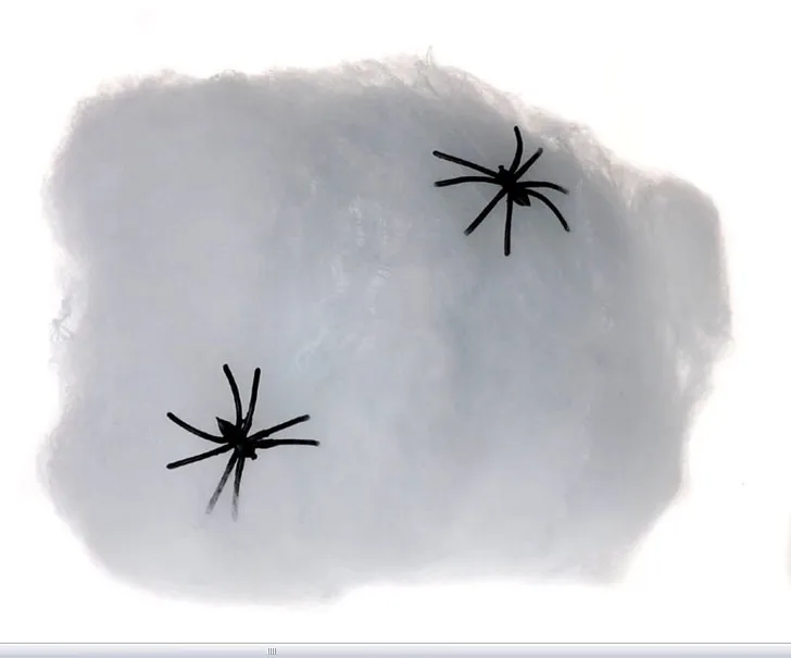 10 шт./лот Новинка Мини Эластичный паутина Паук Паутина реквизит для Хэллоуина