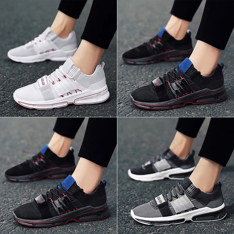 Горячая бренд Для мужчин обувь Легкие дышащие кроссовки Slip-on повседневная для