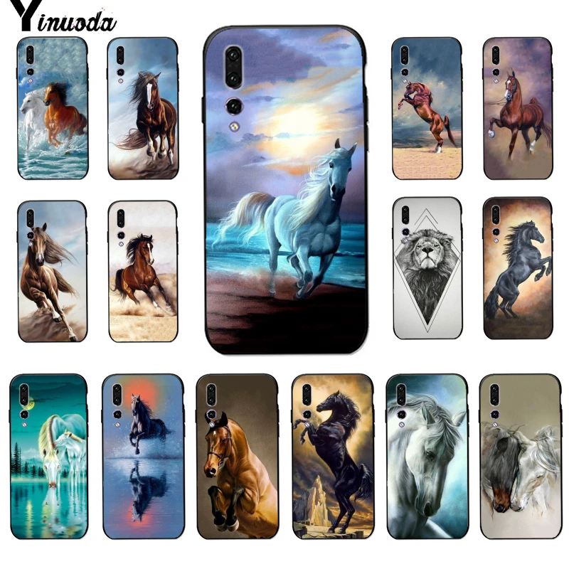 Yinuoda черный мягкий чехол из ТПУ для телефона Huawei P10 plus 20 pro P20 lite mate9 10 honor10