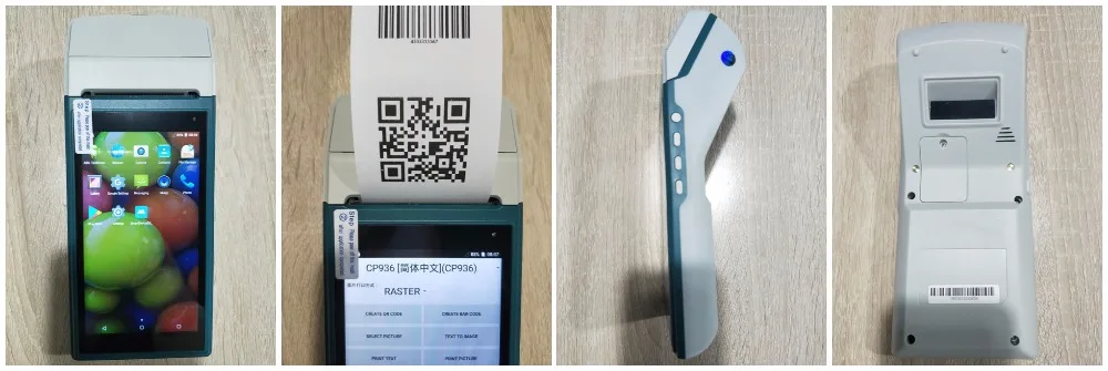 Портативный беспроводной Bluetooth Термальный чековый принтер с сенсорным экраном NFC usb SIM Android WIF 3g Moblile pos-терминальная система