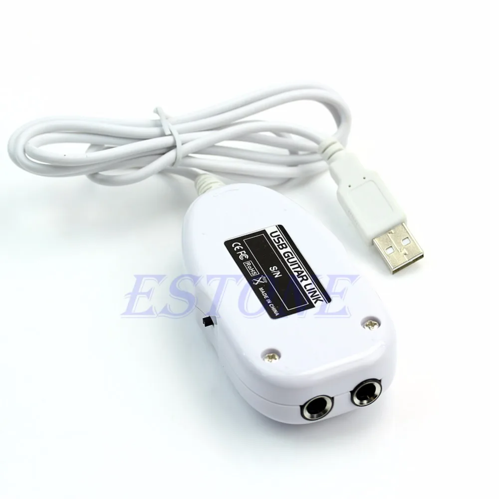 Электрическая гитара к USB интерфейсу аудио кабель адаптер для записи музыки ПК |