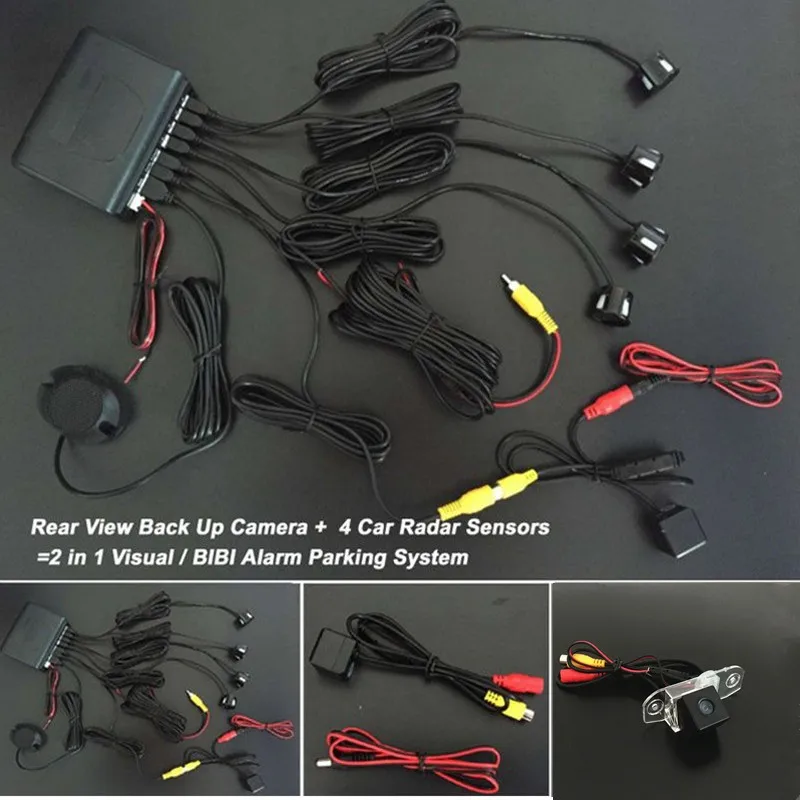 Система помощи при парковке автомобиля камера заднего вида с радаром и датчиком