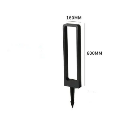 60cm With Pin Светодиодный наружная газонная лампа IP65 Водонепроницаемый COB 10 Вт 12 в 110 В 220 В алюминиевый сад наземное освещение для внутреннего двора дорожный Ландшафтный прожектор - Испускаемый цвет: 60cm With Pin