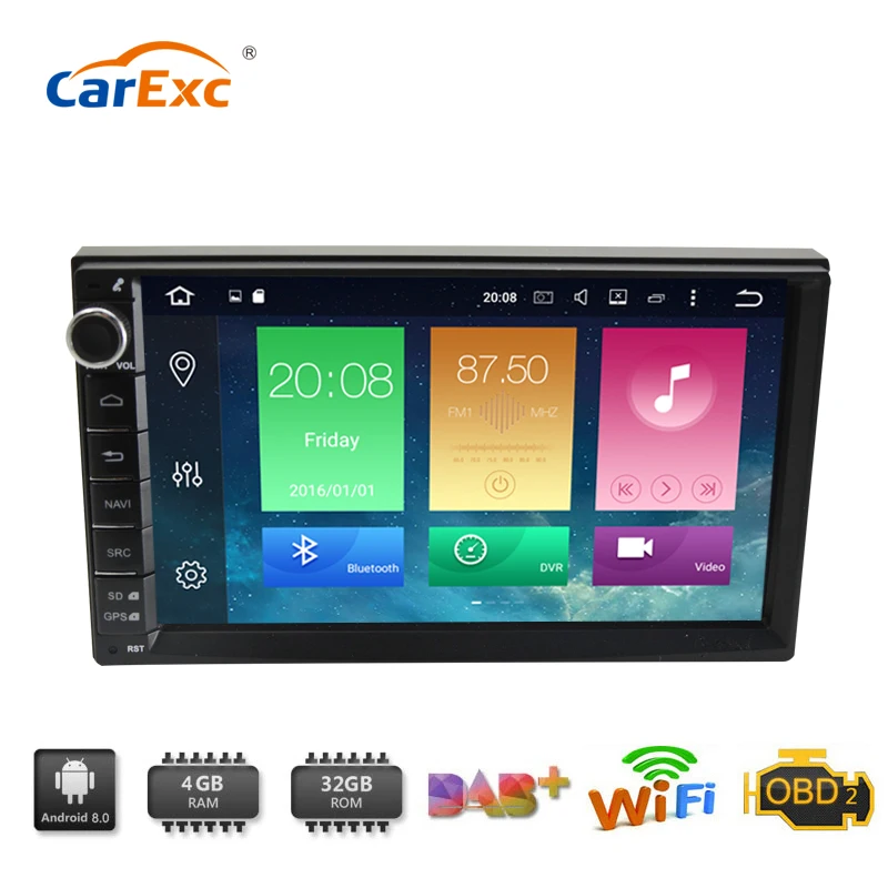 7 дюймов Octa core 2 din Android 9 0 автомобильный DVD игрок двойной 1024*600 автомобильное радио с