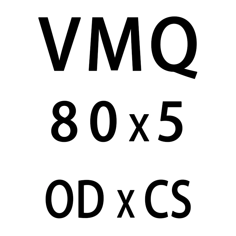 Белый силиконовым кольщом силикон/VMQ-хомут с круглым воротником для мальчиков и девочек 5 мм Толщина OD55/60/65/70/75/80/85/90/95/100/105 мм резиновое уплотнительное кольцо уплотнение шайба - Цвет: OD80mm