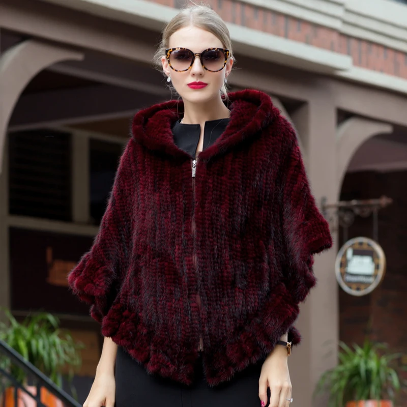 2020 модная женская меховая шаль Зимний вязаный меховой Палантин из натурального