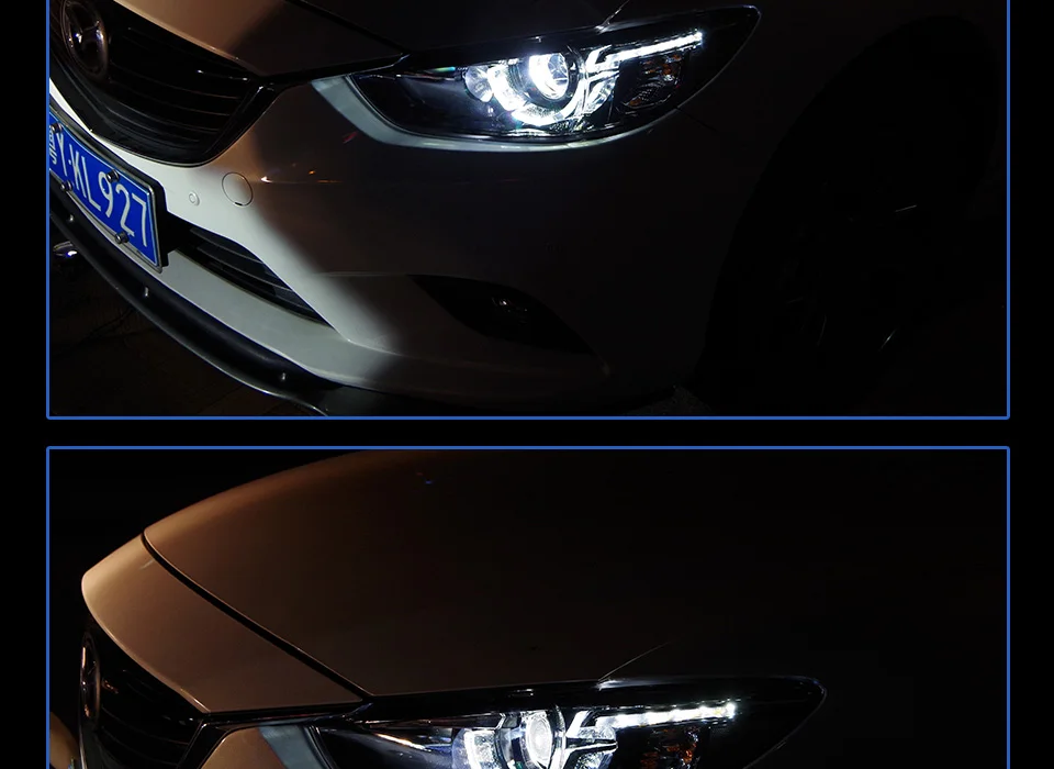 АКД Автомобиль Стайлинг фара для Mazda 6 фара дизайн Mazda 6 atenсветодио дный ZA LED DRL H7 D2H Hid вариант Ангел глаз би ксенон луч