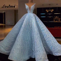 Небесно-Голубые Вечерние Платья Vestidos De Festa на заказ женские вечерние платья Элегантное женское вечернее платье женские вечерние платья для выпускного вечера новое поступление - Цвет: Picture color