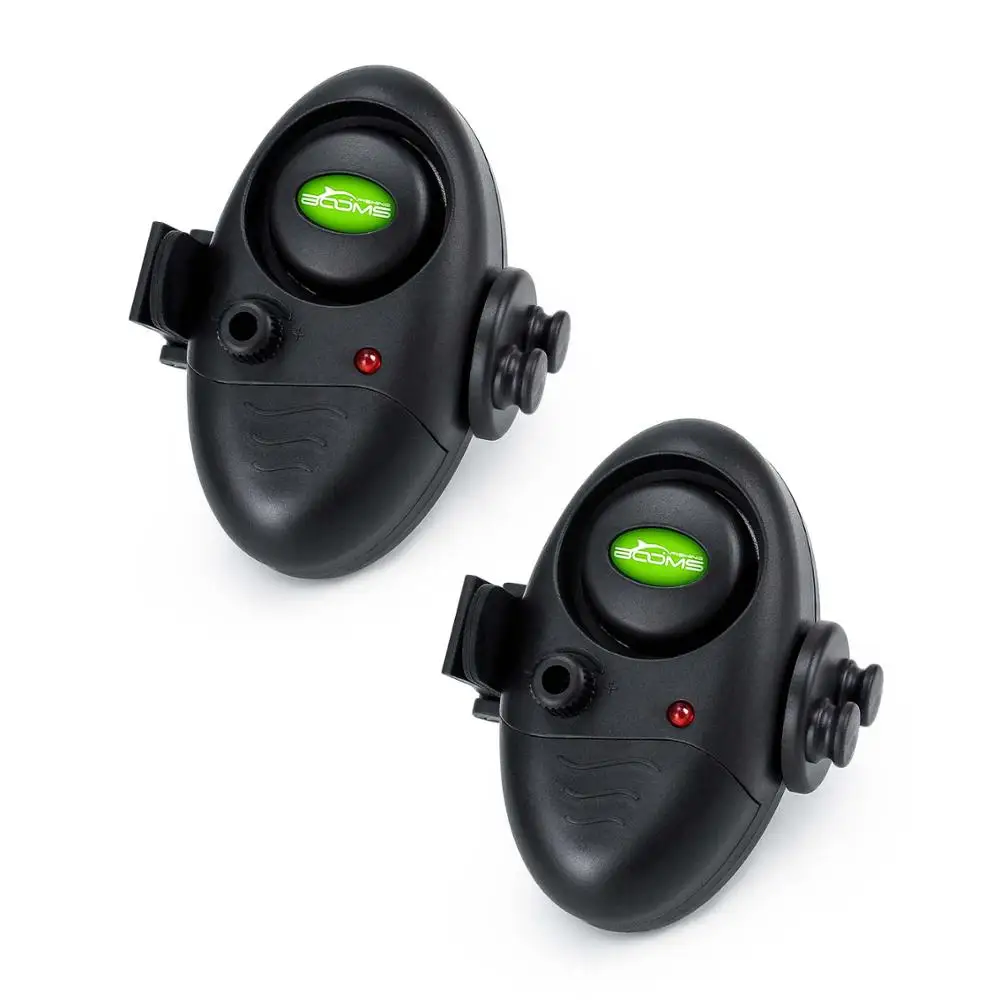 E2 2PCS Booms Fishing E2 светодиодный Электронный зуммер с сигнализацией укуса, управляемый звуком на удочке, громкая сирена в дневное время и в ночное время, Lndicator - Цвет: E2 2PCS