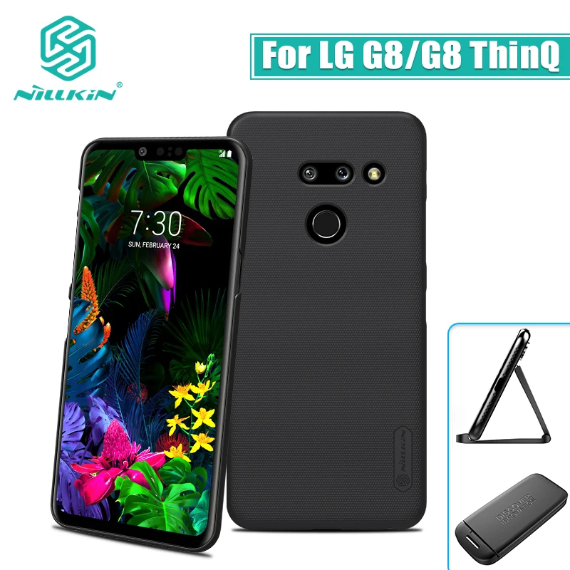 

6,1 ''чехол для LG G8 чехол thinq NILLKIN матовый PC матовый Жесткий чехол с подарочным держателем для телефона для LG G8 чехол g8 thinq чехлы