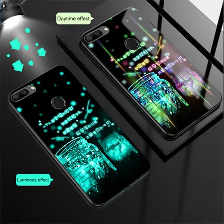 Wishing bottle Чехол в виде светящегося стекла для Xiao mi Red mi 6 Pro Note 8 7 5 Pro защитный чехол с закаленным стеклом для Xiao mi Xio mi 6 8 Lite A1 чехол s - Цвет: Wishing bottle