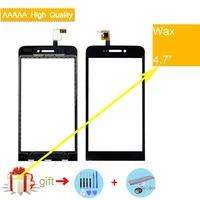 for wiko wax touch screen panel sensor digitizer front outer glass touchscreen wax touch panel black replacement