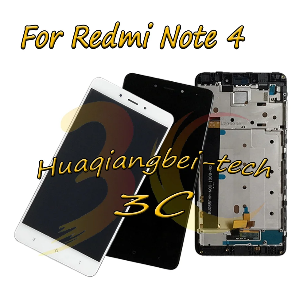 

5.5'' For Xiaomi Hongmi Note 4 / Red Rise Note 4 Full LCD DIsplay +Touch Screen Digitizer Assembly+Frame For Xiaomi Redmi Note 4