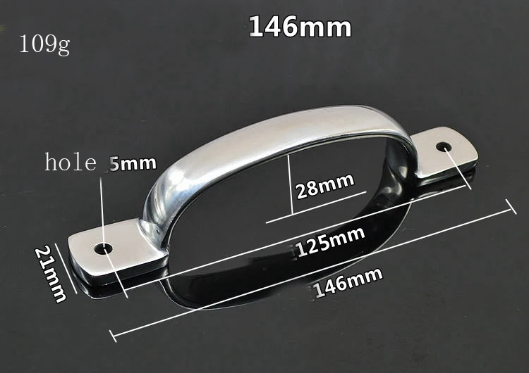 Утолщенная Ручка для поверхностного монтажа из нержавеющей стали 304