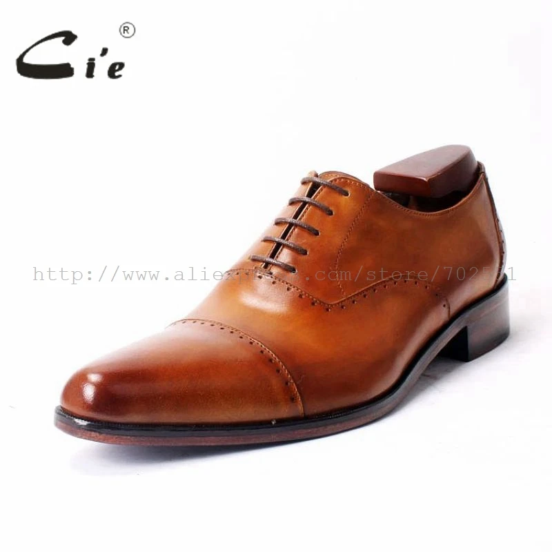 Cie острый Кепки обычный носок туфли на шнуровке Туфли оксфорды 100% натуральной