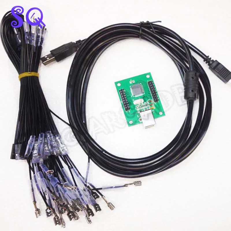 Бесплатная доставка 2 игрока аркадный джойстик с USB на Jamma/кнопочный конвертер для