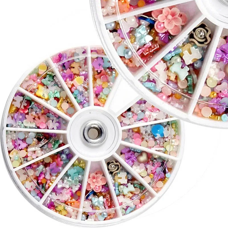 5 кор./лот 1200 шт. для гелевого маникюра|rhinestone art|diy naildiy glitter |