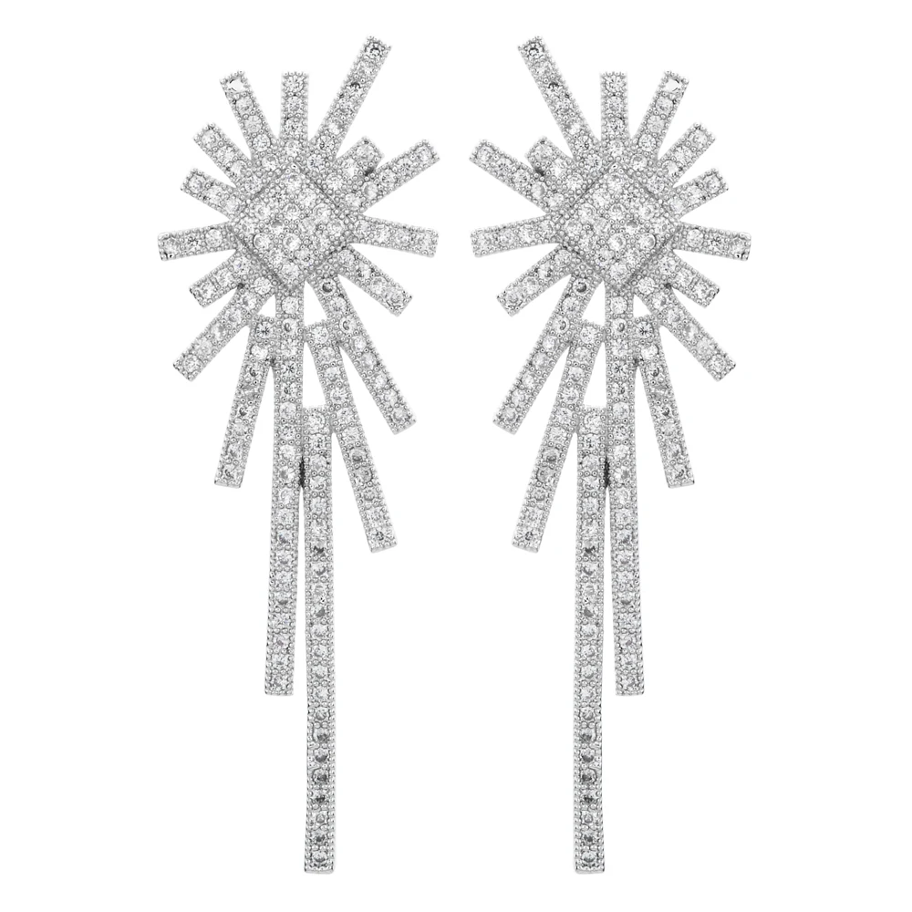 -Различные цветные циркониевые серьги модные из циркона подходит для женская