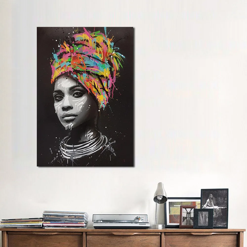 

JQHYART Wall Art Picture Character Portrait Painting Canvas Art Home Decor Wall Pictures For Living Room Modern No Frame