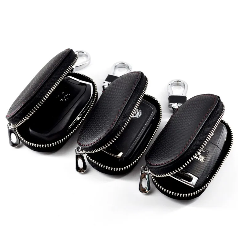 Подарочный автомобильный чехол для ключей из углеродного волокна кошелек Audi BMW