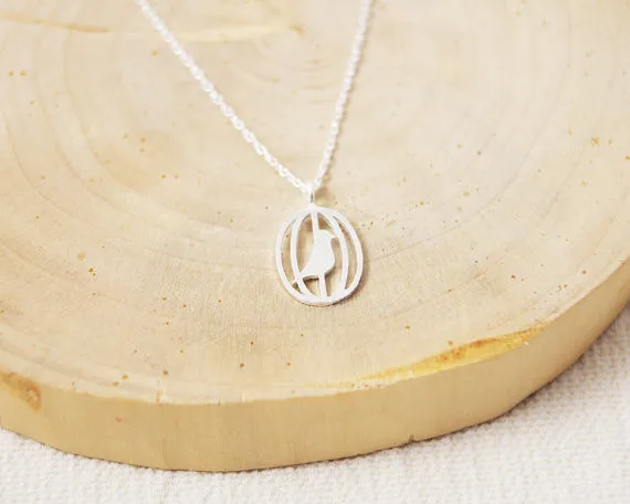 Модная птица в колье с кулоном виде клетки|birds birds|necklace birdbird necklace |