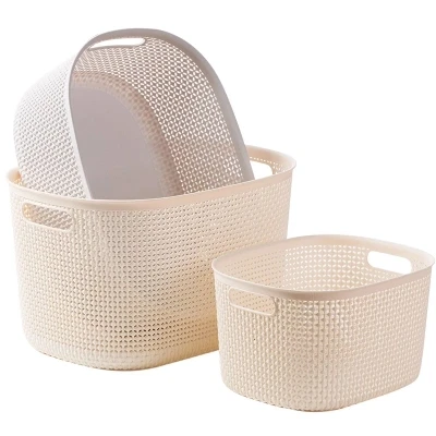 

Desktop Storage Basket Plastic Storage Basket Kitchen Snack Storage Box Bathroom Large Storage Box