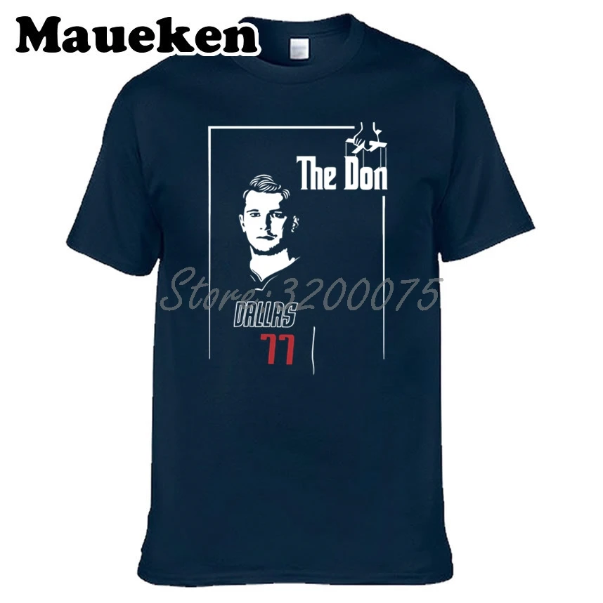 Мужская футболка Luka The Don Doncic 77 Godfather Poster Style в стиле Даллас для фанатов подарок с