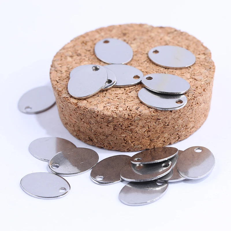 Onwear 5 шт. 11x15 мм металлическая форма овальной формы заготовки из нержавеющей стали