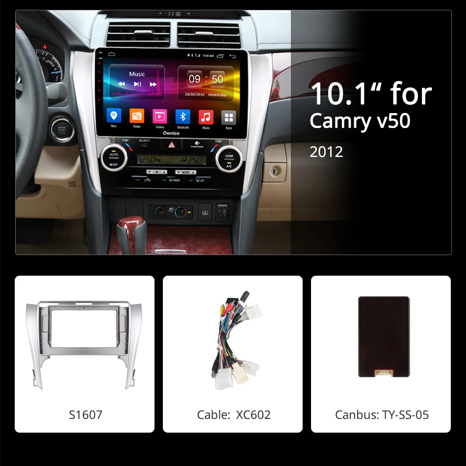 Ownice K1 K2 10 1 &quotAndroid 8 автомобиль DVD gps Navi для Toyota Camry 40 v50 v55 2007 2016 стерео бортовой