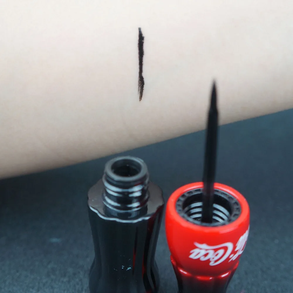 Водостойкая Подводка для глаз Cola Style Жидкий Макияж длинная Черная глаз| |