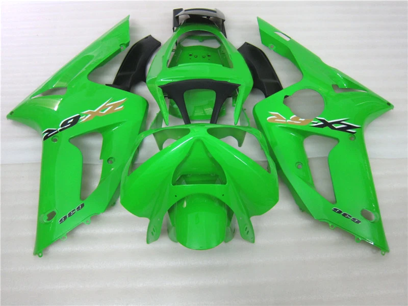 Комплект обтекателей ABS для Kawasaki OEM инъекция NINJA ZX 6R 2003 2004 zx6r 03 04 черный зеленый