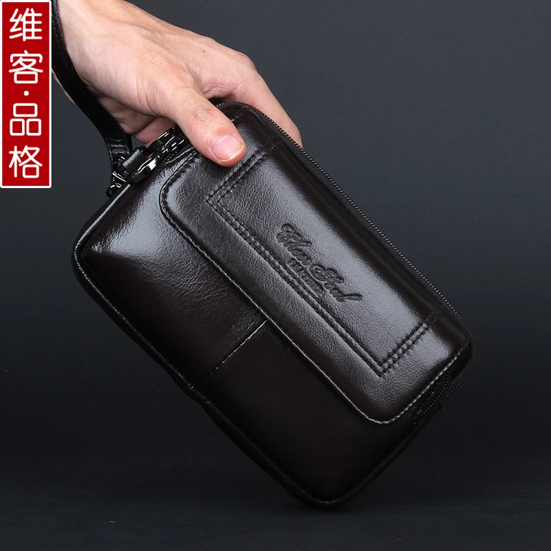 Мужские деловые Клатчи из натуральной кожи повседневные праздничные Сумки