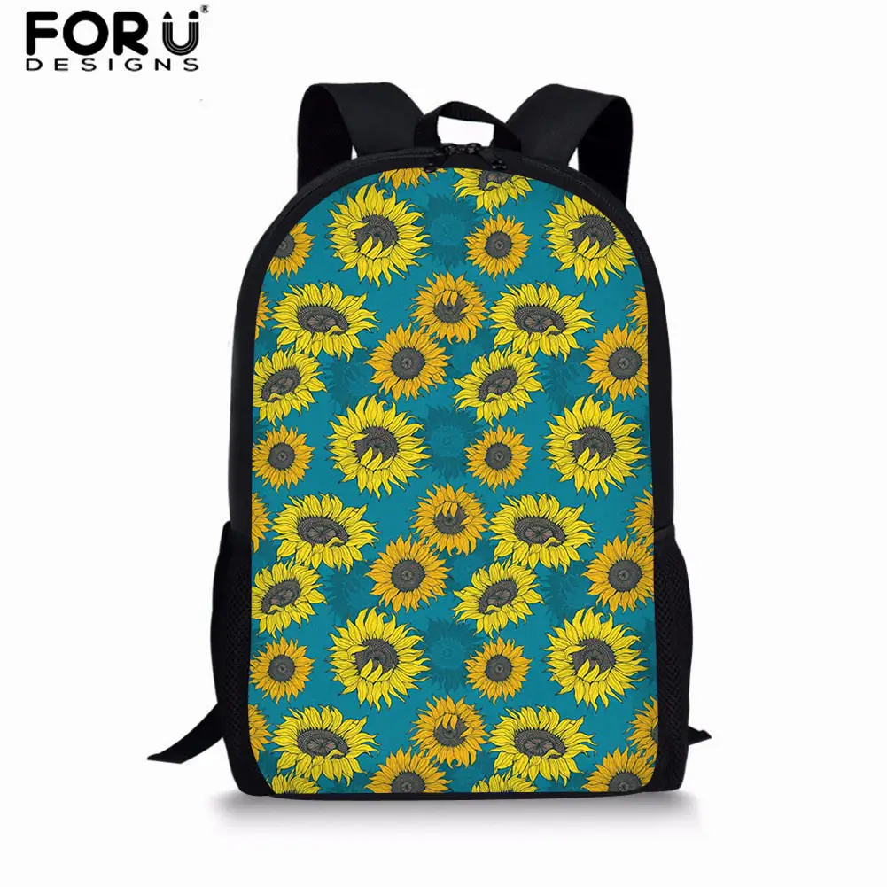 L5261C FORUDESIGNS/комплект школьных сумок с цветочным принтом и подсолнухом для девочек-подростков, школьный рюкзак для женщин, дорожные сумки на плечо, школьные сумки - Цвет: L5261C