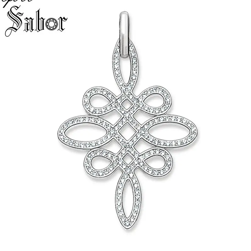 Love Knot Подвеска Бесконечность вечность Любовь Узел круги модные ювелирные изделия 925 пробы серебро Романтическая любовь подарок для женщин подходит ожерелье Томас - Окраска металла: Love Knot