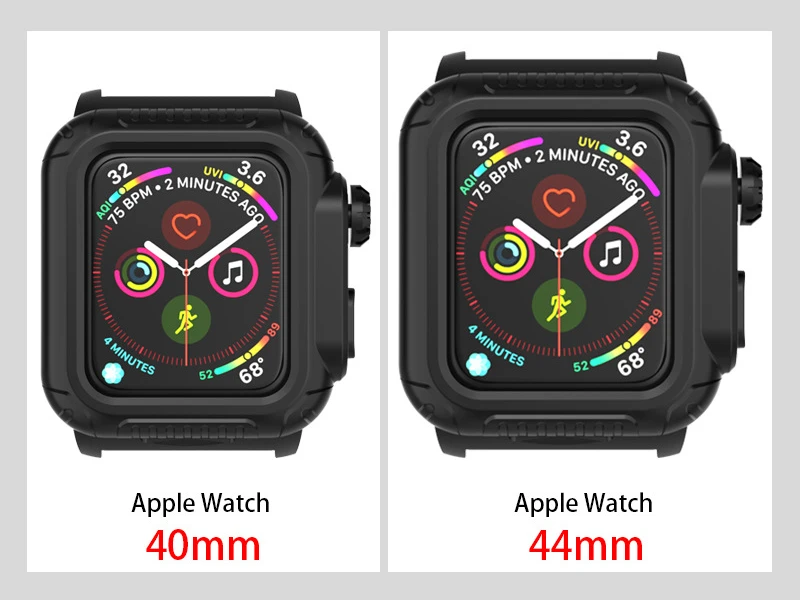 Спортивный Чехол ремешок для Apple Watch 44 мм 40 iwatch Series 4 correa прочный ТПУ защитный чехол