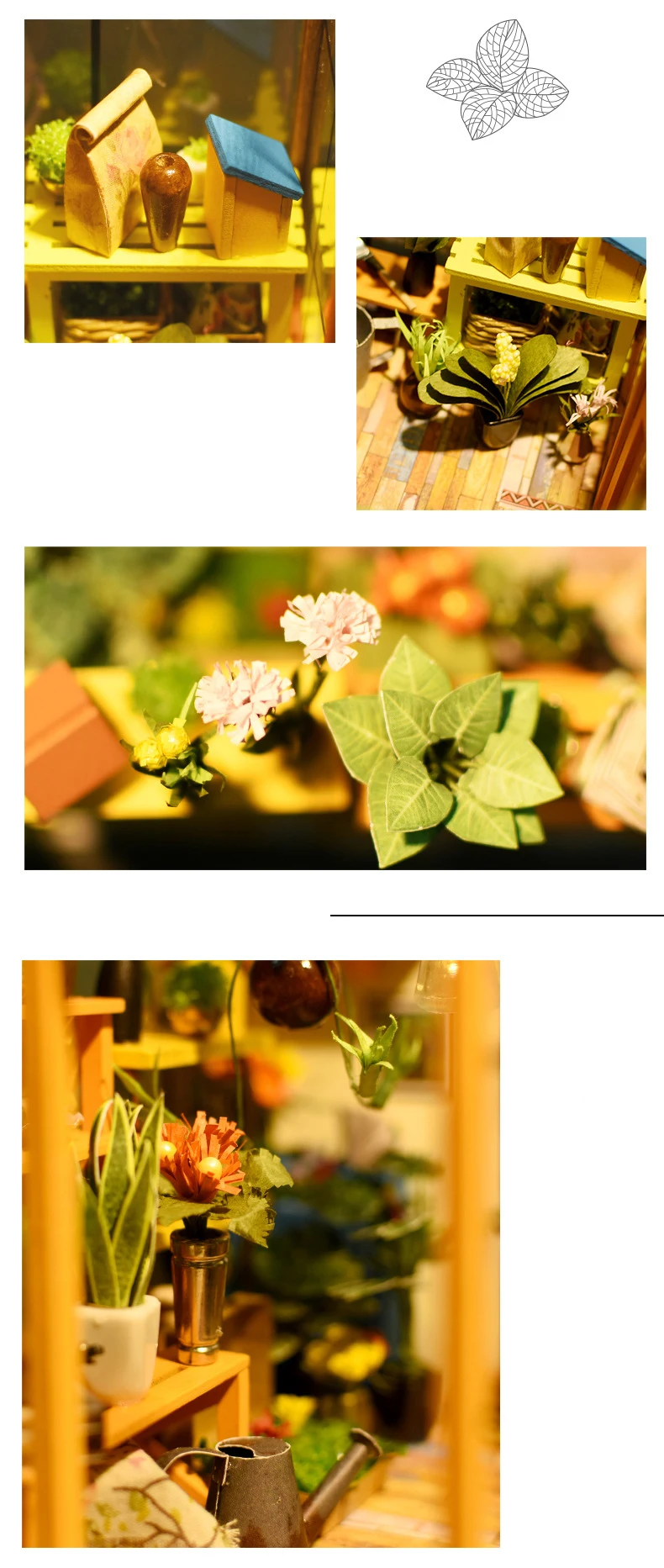 DIY Кукольный дом Миниатюрный Кукольный домик с мебели деревянный дом ручной работы игрушки подарок для детей Kathy's Flower House DG104# E