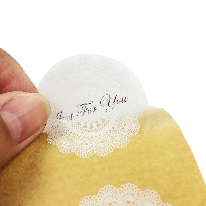 1 листа/уп кружевные наклейки прозрачные круглые/Сердце/бант Форма этикетка