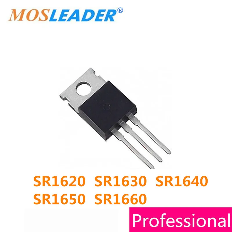 Mosleader 100 шт. TO220 SR1620 SR1630 SR1640 SR1650 SR1660 сделано в Китае высокое качество|Запасные