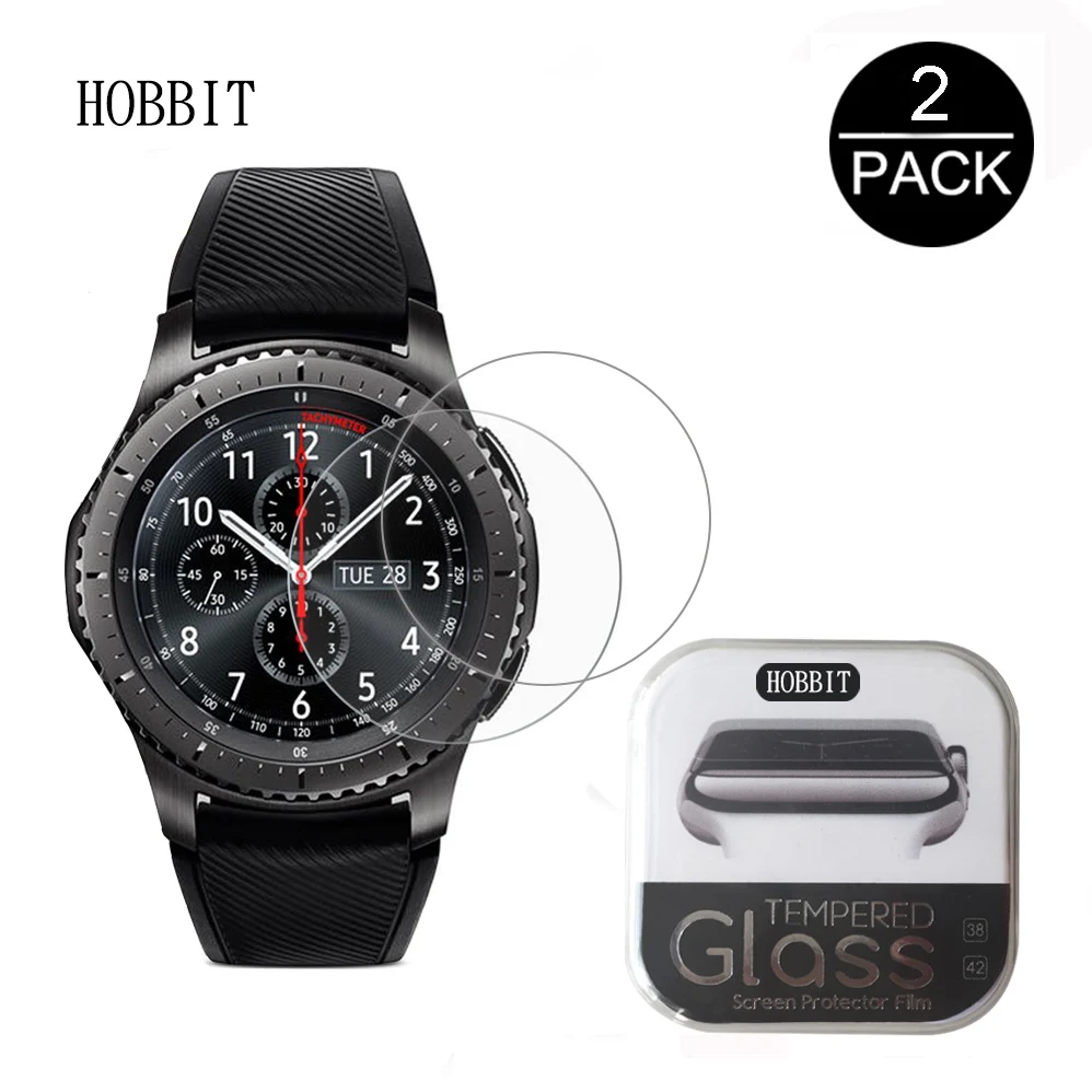 2 упаковки для samsung gear S3 Classic/Frontier Смарт-часы 2.5D 9H твердость прозрачное устойчивое к царапинам закаленное стекло Защита экрана