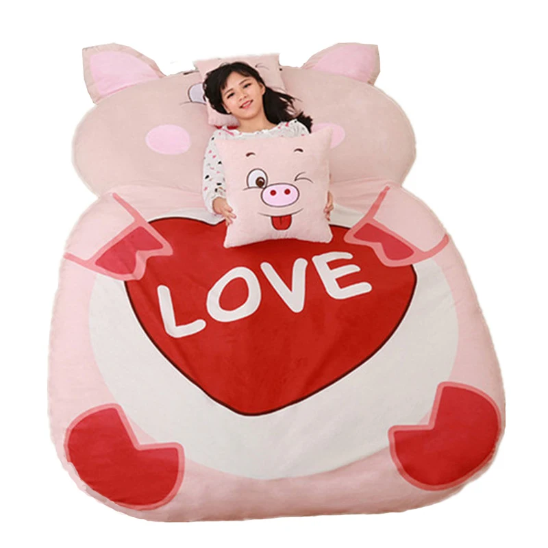 Дориа Трейдер мультфильм животных Свинья Bean Bag плюшевые мягкие McDull спальный