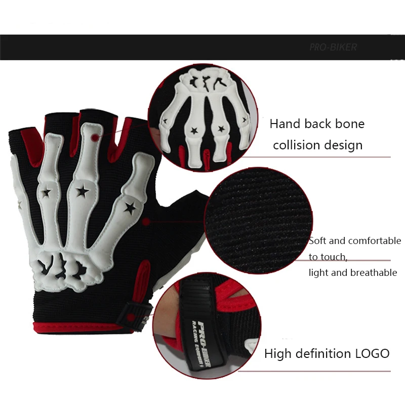 

Qepae Outdoor Motorcycle Gloves Summer Moto riding Half Finger motocross gloves Bike Bicycle Sport finger gloves