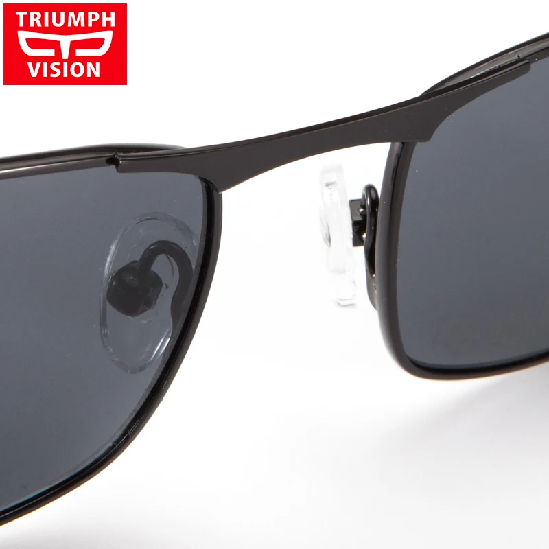 Мужские солнцезащитные очки TRIUMPH VISION квадратные для близорукости по рецепту