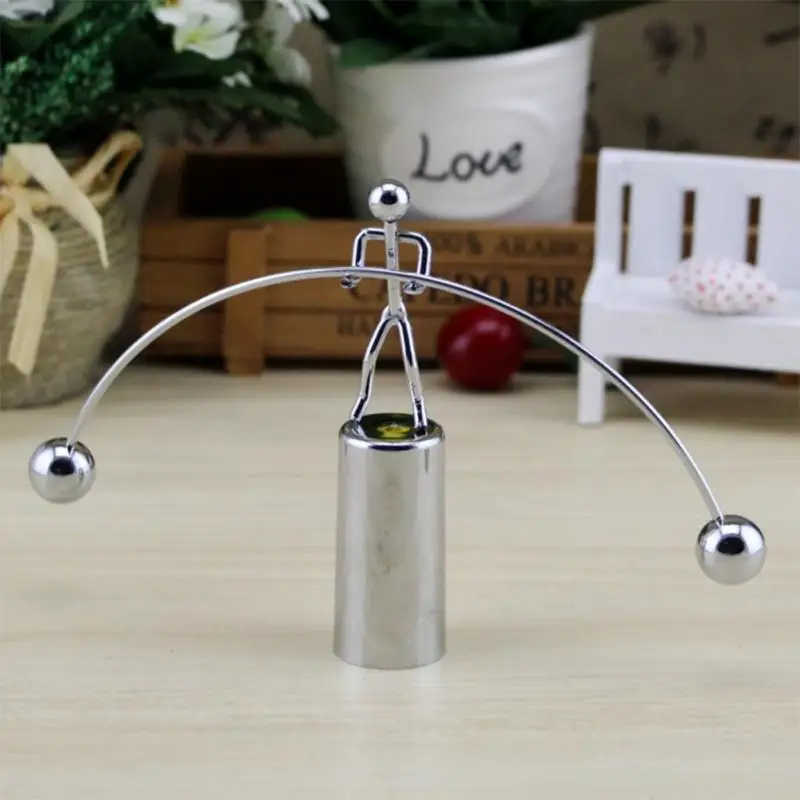Домашний декор маятник Ньютон колыбель Баланс мяч стакан настольная игрушка металлический человек Hogar украшение дома аксессуары ремесла#0928