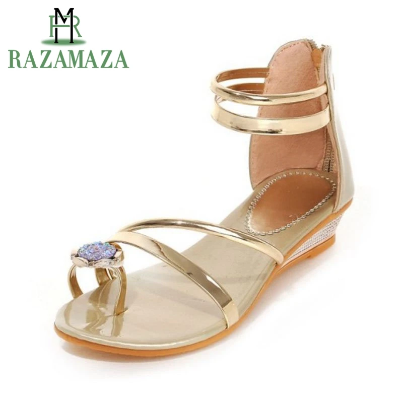 ZALAVOR/женские босоножки на плоской подошве женская летняя обувь молнии с открытым