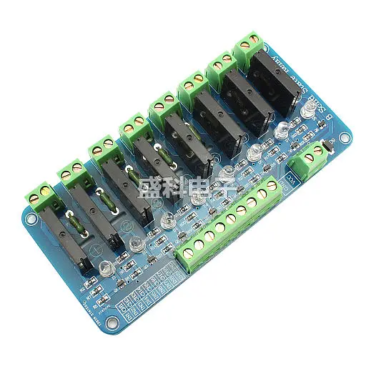 8 канальное твердотельное реле 5 в с резистивным OMRON SSR 8CH для AVR ARM Raspberry Pi uno r3|relay