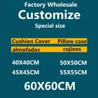 Наволочка большого размера под заказ с принтом домашних животных, свадебные и личные фотографии, наволочка 60x60 см